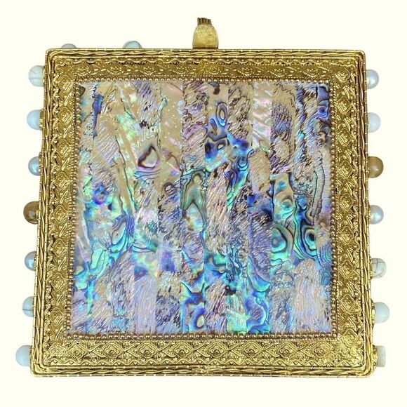 NWOT Ramla Prestige Crossbody/Clutch Bag w/Opal Gemstones Handmade in Morocco - Picture 12 of 13